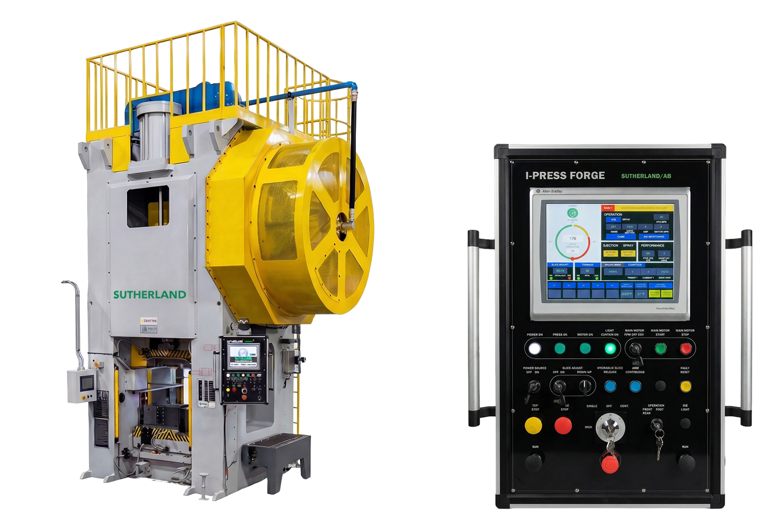 I-PRESS FORGE advanced forging press control system by Sutherland Presses